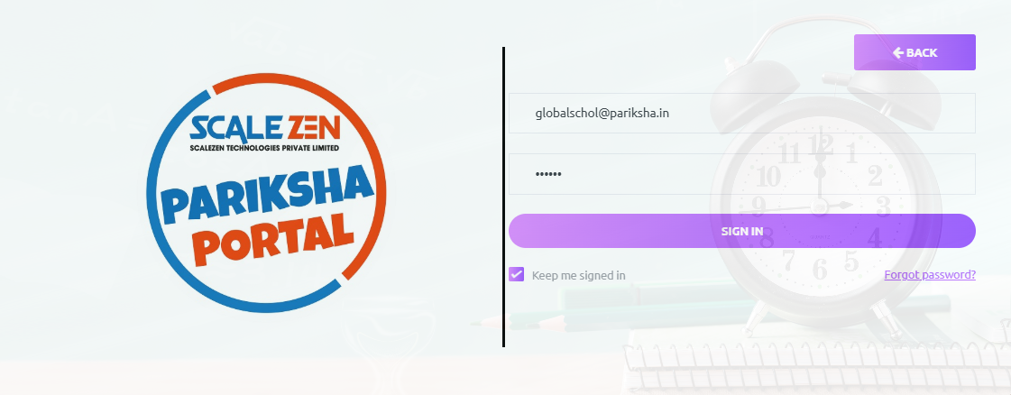 Web Test Screen